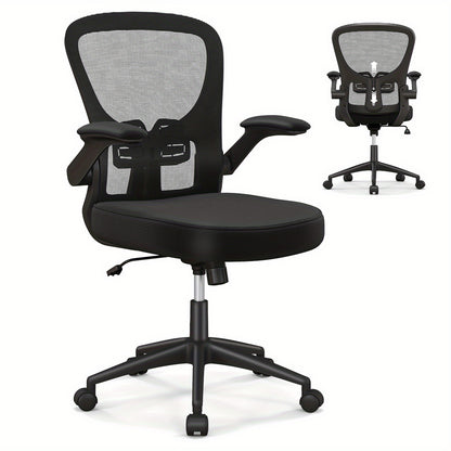 Bureaustoel – Bureaustoelen – Kantoorstoel – Draaistoel – Gamestoel – Verstelbare Rugleuning 90°-120° – Ademend Mesh Met 10 cm Dikte Zitting – Zwart