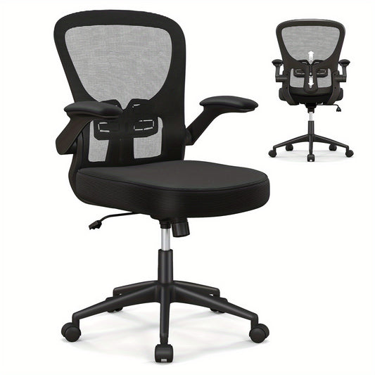 Bureaustoel – Bureaustoelen – Kantoorstoel – Draaistoel – Gamestoel – Verstelbare Rugleuning 90°-120° – Ademend Mesh Met 10 cm Dikte Zitting – Zwart