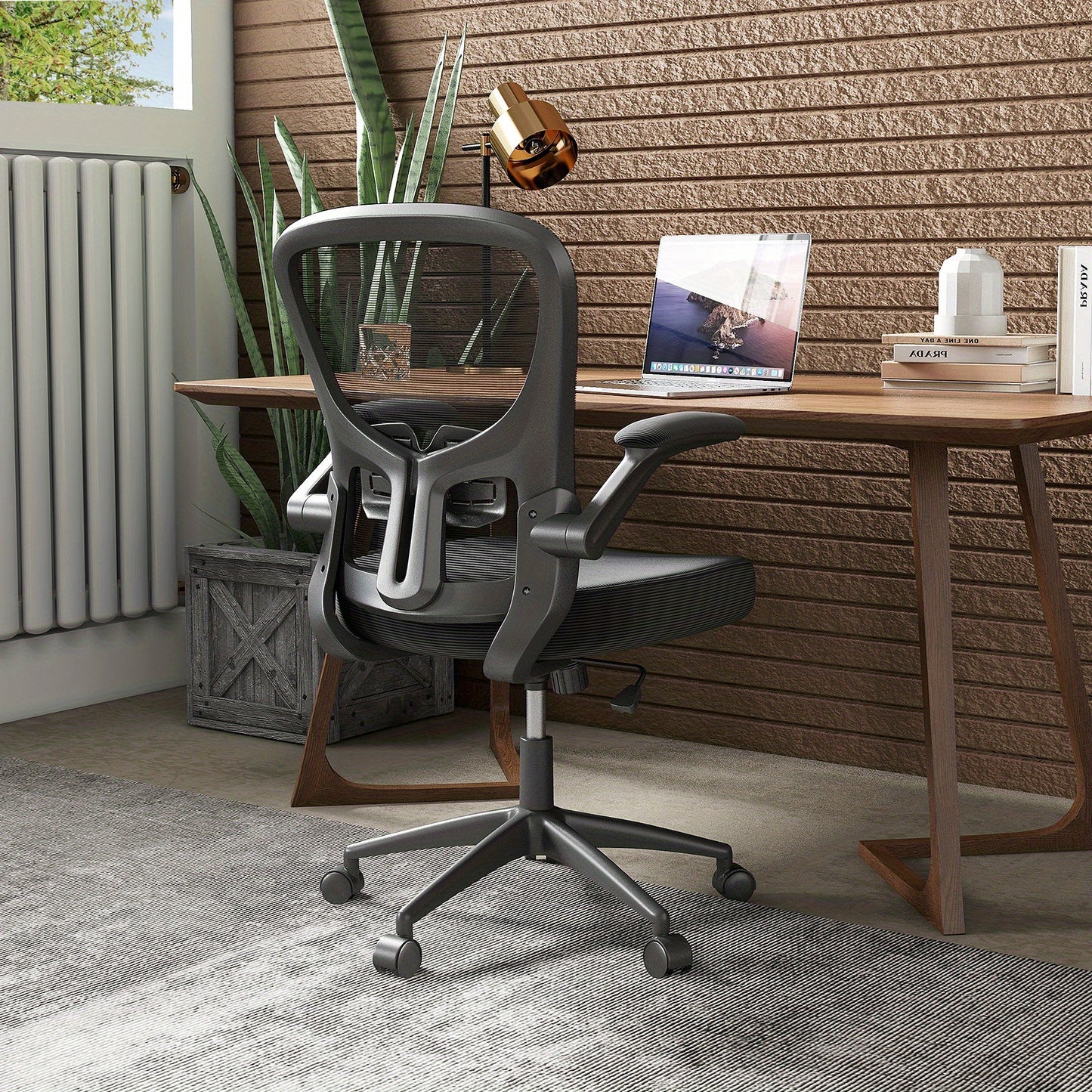 Bureaustoel – Bureaustoelen – Kantoorstoel – Draaistoel – Gamestoel – Verstelbare Rugleuning 90°-120° – Ademend Mesh Met 10 cm Dikte Zitting – Zwart