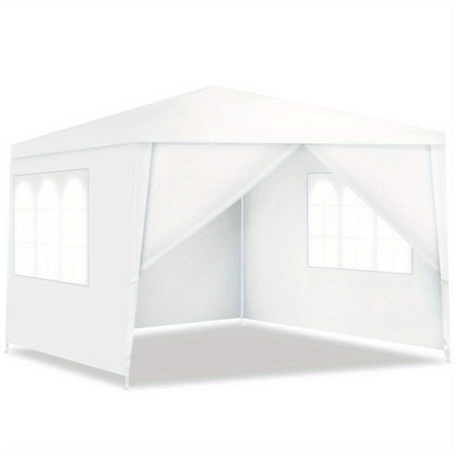 Tuinpaviljoen 3x3m – Tuinkamer – Partytent – Evenemententent – Feestpaviljoen – Afneembare Zijwanden Met Ramen – Weerbestendig Met Stevig Metalen Frame