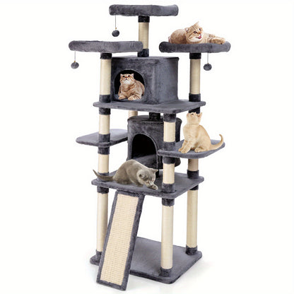 Krabpaal – Kattenkrabpaal – Kattenboom – Kattenmeubel – Krabmeubel – 170 cm Hoog – Duurzaam & Stabiel