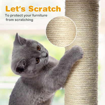 Krabpaal – Kattenkrabpaal – Kattenboom – Kattenmeubel – Krabmeubel – 170 cm Hoog – Duurzaam & Stabiel