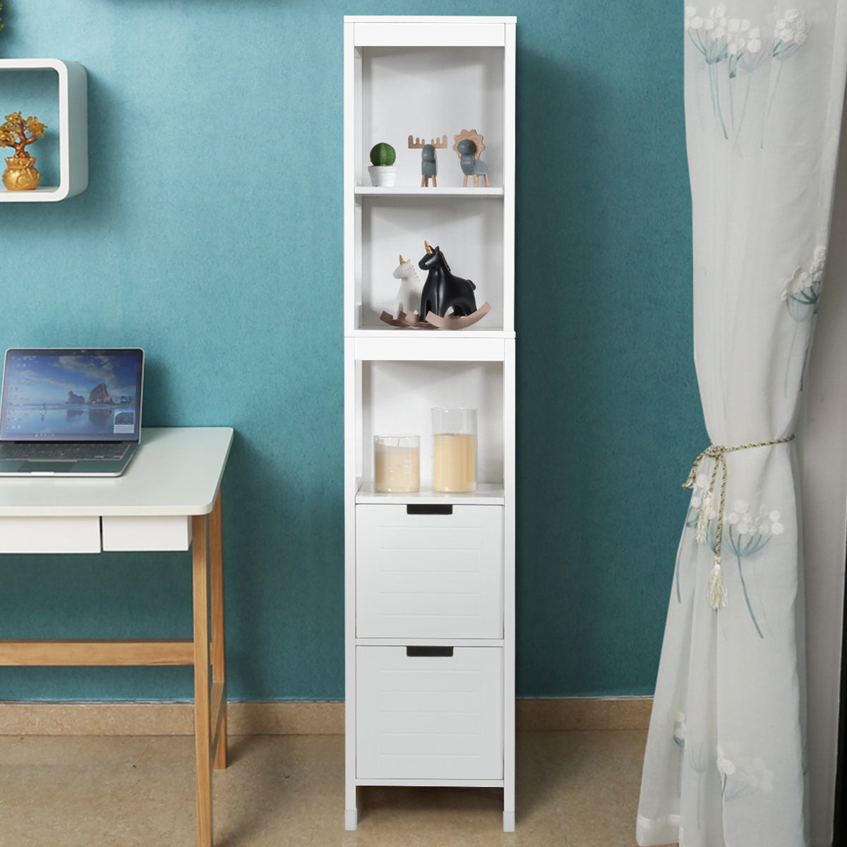 Badkamerkastje – Opbergkast – Opbergmeubel – Kastje – Badkamerrek – Compact 30x30 cm – MDF Vochtbestendig