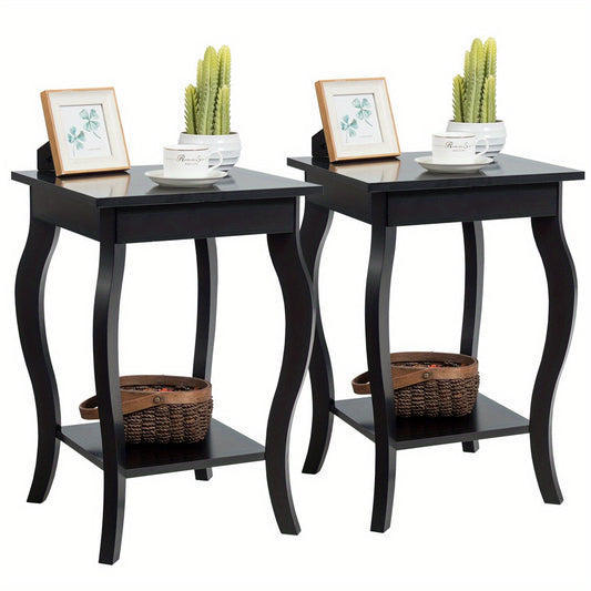 Nachtkastje – Bijzettafel – Ladekastje – Wandkast – Bedside Table – Industrieel Design – MDF Hout – 40x40x60 cm – Met Opbergrek