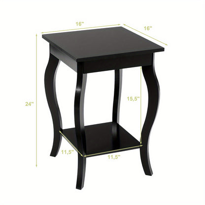 Nachtkastje – Bijzettafel – Ladekastje – Wandkast – Bedside Table – Industrieel Design – MDF Hout – 40x40x60 cm – Met Opbergrek