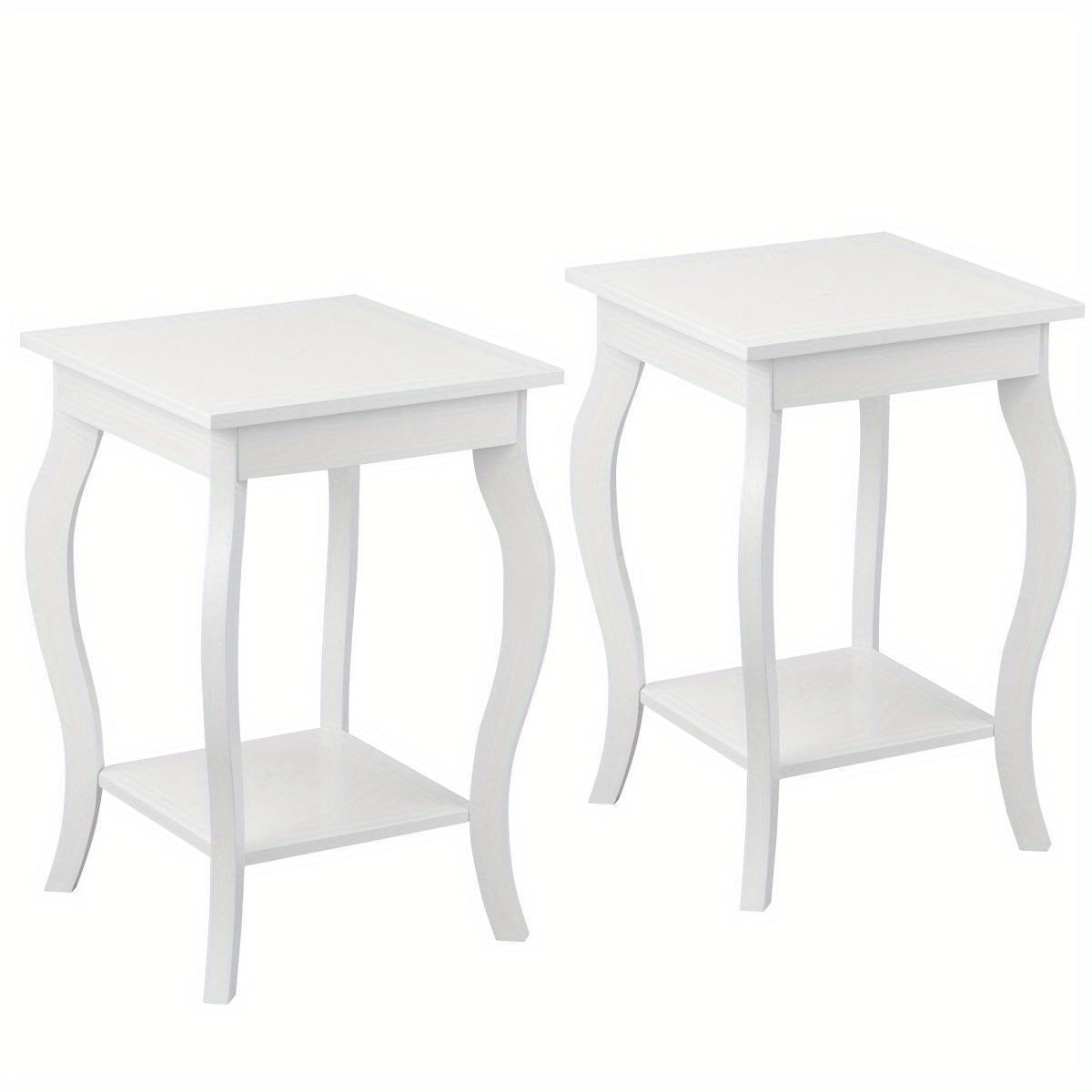 Nachtkastje – Bijzettafel – Wandkastje – Bedtafel – Houten Kastje – Compact 40x40x60 cm – MDF Met Tussenplank