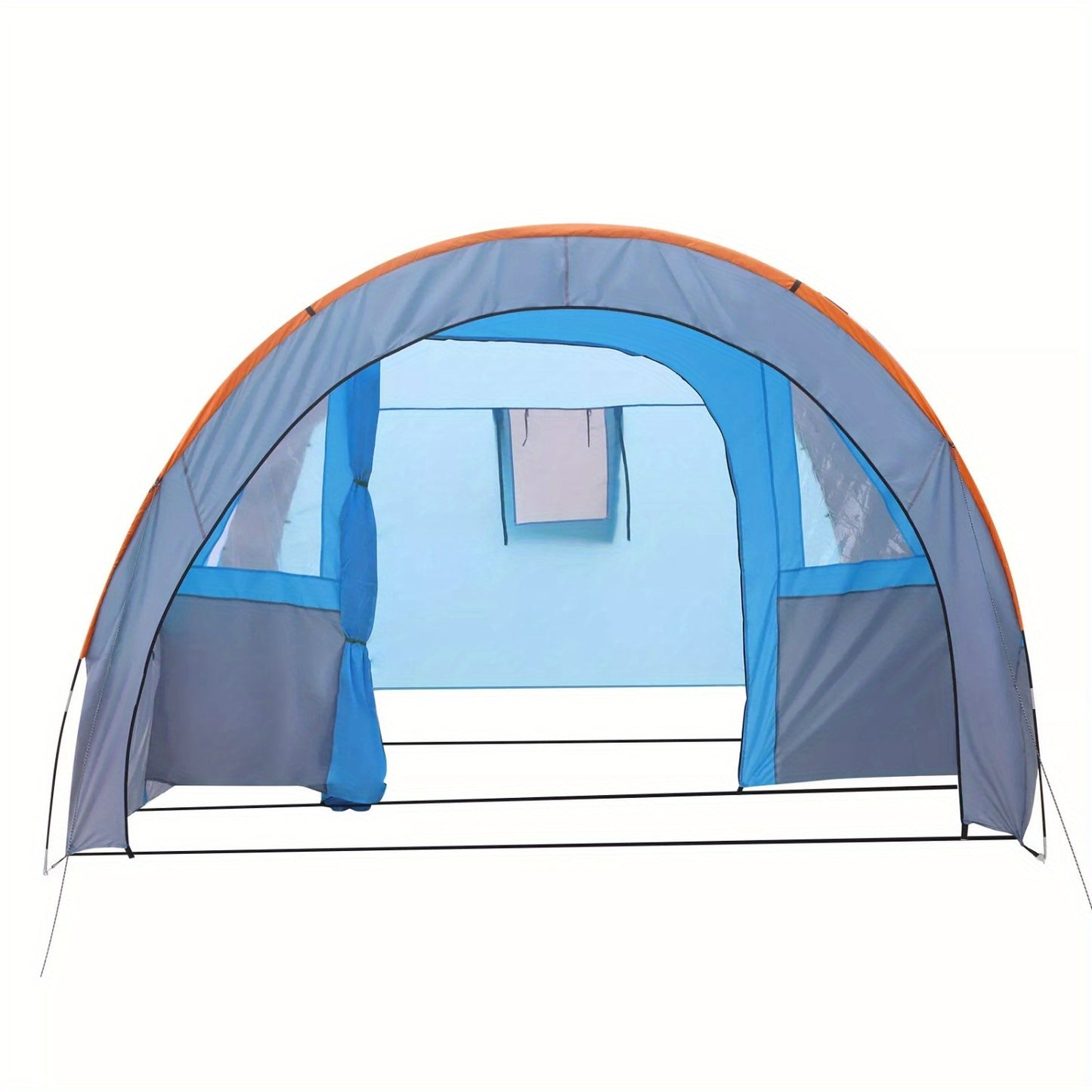 XXL Tunneltent – Kampeertent – Familietent – Groepstent – Outdoor Tent – Ruim Voor 4-6 Personen – Waterafstotend Polyester – Snelle Opzet