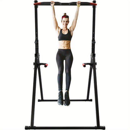Multifunctionele Optrekstang – Pull-up Bar – Klimrek – Fitnessstang – Krachtstation – Verstelbare Hoogte – Driepoot Driehoekige Steun – Roestvrij Staal – Zwart