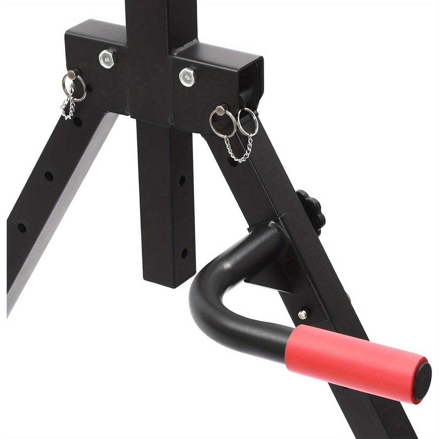 Multifunctionele Optrekstang – Pull-up Bar – Klimrek – Fitnessstang – Krachtstation – Verstelbare Hoogte – Driepoot Driehoekige Steun – Roestvrij Staal – Zwart
