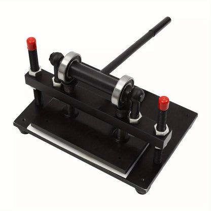 Handmatige Leren Snijmachine – Leer Snijder – Stoffen Snijmachine – Papier Snijder – Foam Snijmachine – 2 Ton Drukkracht – Instelbare Snijhoogte 4 cm – Zwart