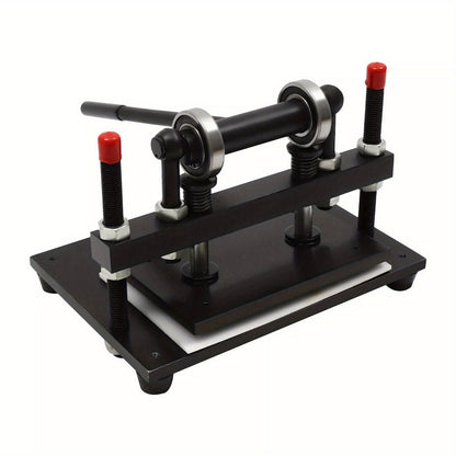 Handmatige Leren Snijmachine – Leer Snijder – Stoffen Snijmachine – Papier Snijder – Foam Snijmachine – 2 Ton Drukkracht – Instelbare Snijhoogte 4 cm – Zwart