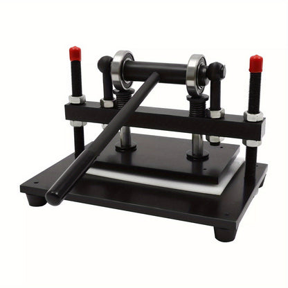 Handmatige Leren Snijmachine – Leer Snijder – Stoffen Snijmachine – Papier Snijder – Foam Snijmachine – 2 Ton Drukkracht – Instelbare Snijhoogte 4 cm – Zwart
