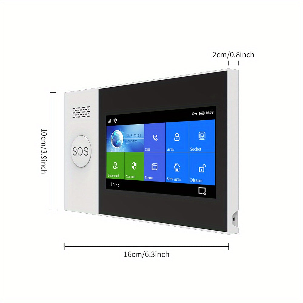 Alarmsysteem – Beveiligingssysteem – Inbraakalarm – Bewegingsmelder – Deur-/Raamsensor – Draadloos – Touchscreen – Wifi & 4G Connectiviteit – App-bediening – SMS Pushmeldingen – Compatibel met Alexa & Google Assistant