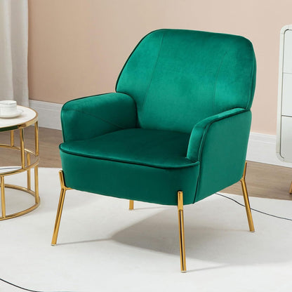 Fauteuil – Lounge Stoel – Leunstoel – Zitstoel – Relaxstoel – Hoogwaardige Velvet Bekleding – Draagkracht 135 kg