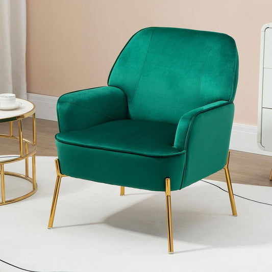 Fauteuil – Lounge Stoel – Leunstoel – Zitstoel – Relaxstoel – Hoogwaardige Velvet Bekleding – Draagkracht 135 kg