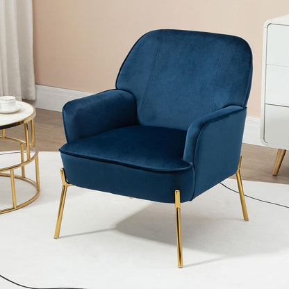 Velzetel – Fauteuil – Loungestoel – Zetel – Armstoel – Hoge Dichtheid Schuim – Stevige Houten Poten