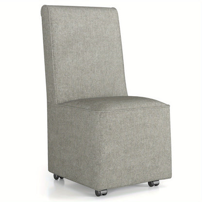Fauteuil – Accentstoel – Loungestoel – Leunstoel – Zetel – Modern – Armless – Linnen Stof – Verwijderbare Hoes – Comfortabele Zit – Weerstandscasters