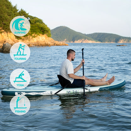 Paddleboard – SUP Board – Opblaasbaar Board – Stand Up Paddle – SUP Watersport – Lichtgewicht – Duurzaam PVC – Blue Pig Light Wave