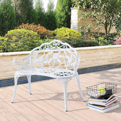 Tuinbank – Buitenbank – Loungebank – Verandabank – Tweezitsbank – Weerbestendig Aluminium – Vintage Antiek Design