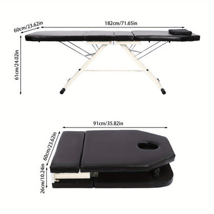 Massagetafel – Massagebed – Tattoo Tafel – Schoonheidstafel – Spa Tafel – Inklapbaar & Draagbaar – Water- en Oliebestendig PVC