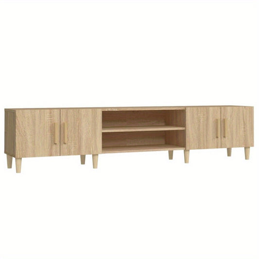 TV-meubel – TV-kast – TV-meubelkast – TV-meubel hout – TV-dressoir – Sonoma eiken – Houtcomposiet MDF – 180x31,5x40 cm – Duurzaam en onderhoudsvriendelijk