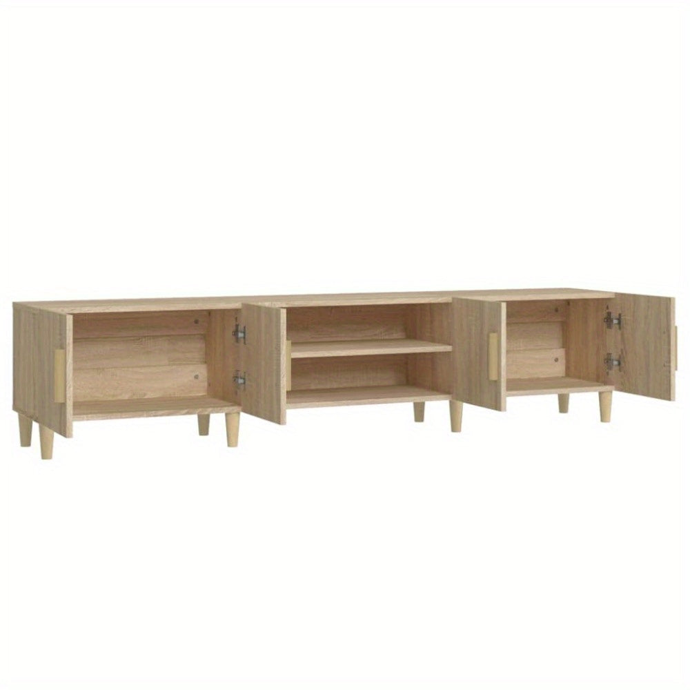 TV-meubel – TV-kast – TV-meubelkast – TV-meubel hout – TV-dressoir – Sonoma eiken – Houtcomposiet MDF – 180x31,5x40 cm – Duurzaam en onderhoudsvriendelijk