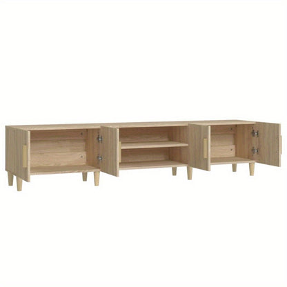 TV-meubel – TV-kast – TV-meubelkast – TV-meubel hout – TV-dressoir – Sonoma eiken – Houtcomposiet MDF – 180x31,5x40 cm – Duurzaam en onderhoudsvriendelijk
