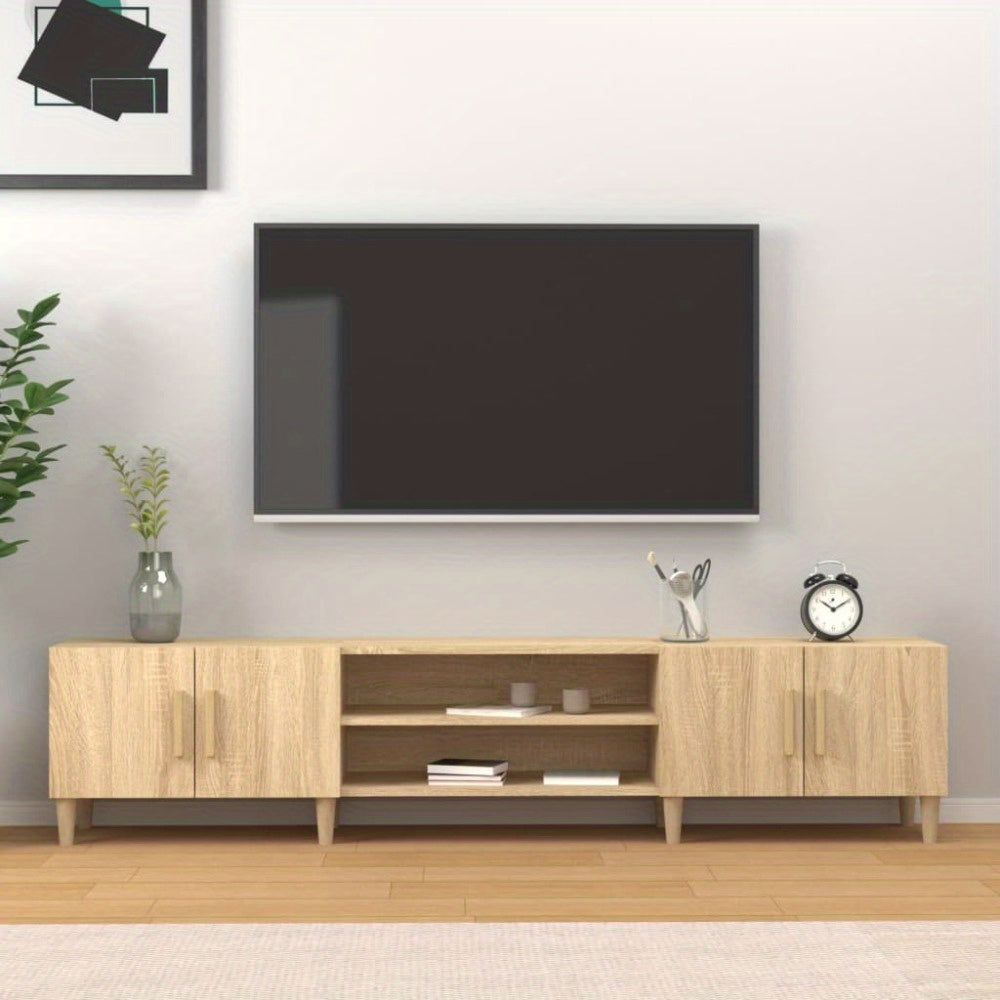 TV-meubel – TV-kast – TV-meubelkast – TV-meubel hout – TV-dressoir – Sonoma eiken – Houtcomposiet MDF – 180x31,5x40 cm – Duurzaam en onderhoudsvriendelijk