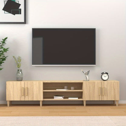 TV-meubel – TV-kast – TV-meubelkast – TV-meubel hout – TV-dressoir – Sonoma eiken – Houtcomposiet MDF – 180x31,5x40 cm – Duurzaam en onderhoudsvriendelijk