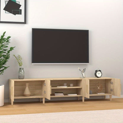 TV-meubel – TV-kast – TV-meubelkast – TV-meubel hout – TV-dressoir – Sonoma eiken – Houtcomposiet MDF – 180x31,5x40 cm – Duurzaam en onderhoudsvriendelijk