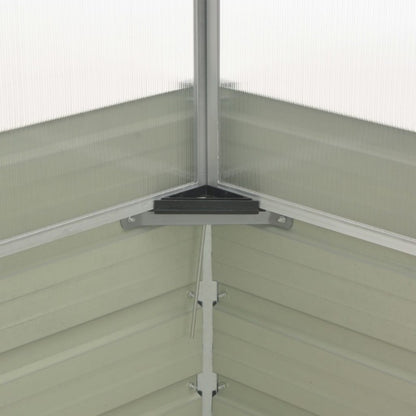 Kas – Kasje – Mini Kas – Groentekas – Plantenkas – Antraciet – Gegalvaniseerd Staal – 100x100x77 cm – Weerbestendig & Robuust