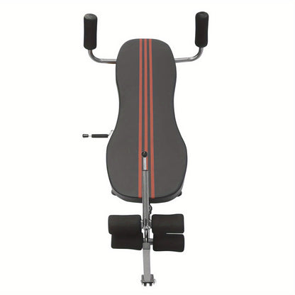 Rugstretcher – Rugtrainer – Rugdecompressie – Rugrekker – Terugstretcher – Verstelbaar 145-185 cm – Stevig Stalen Frame met PU Schuimrugleuning – Max 150 kg Draagkracht – Zwart