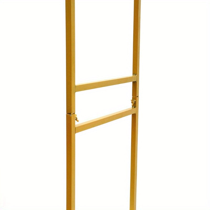 Metalen Kledingrek – Kledinghanger – Kledingstang – Garderoberek – Kledingstandaard – Gouden Kleur – Hoogte 190 cm – Stevig Metaal