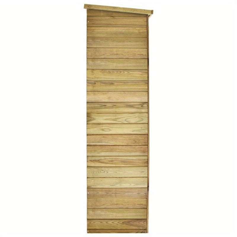 Tuinhuis – Tuinopslag – Tuinhok – Tuinkast – Tuinhuisje – Geïmpregneerd Grenenhout – Weerbestendig En Stevig – Afmeting 123x50x171 Cm – Bruin