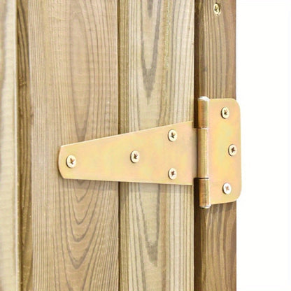 Tuinhuis – Tuinopslag – Tuinhok – Tuinkast – Tuinhuisje – Geïmpregneerd Grenenhout – Weerbestendig En Stevig – Afmeting 123x50x171 Cm – Bruin