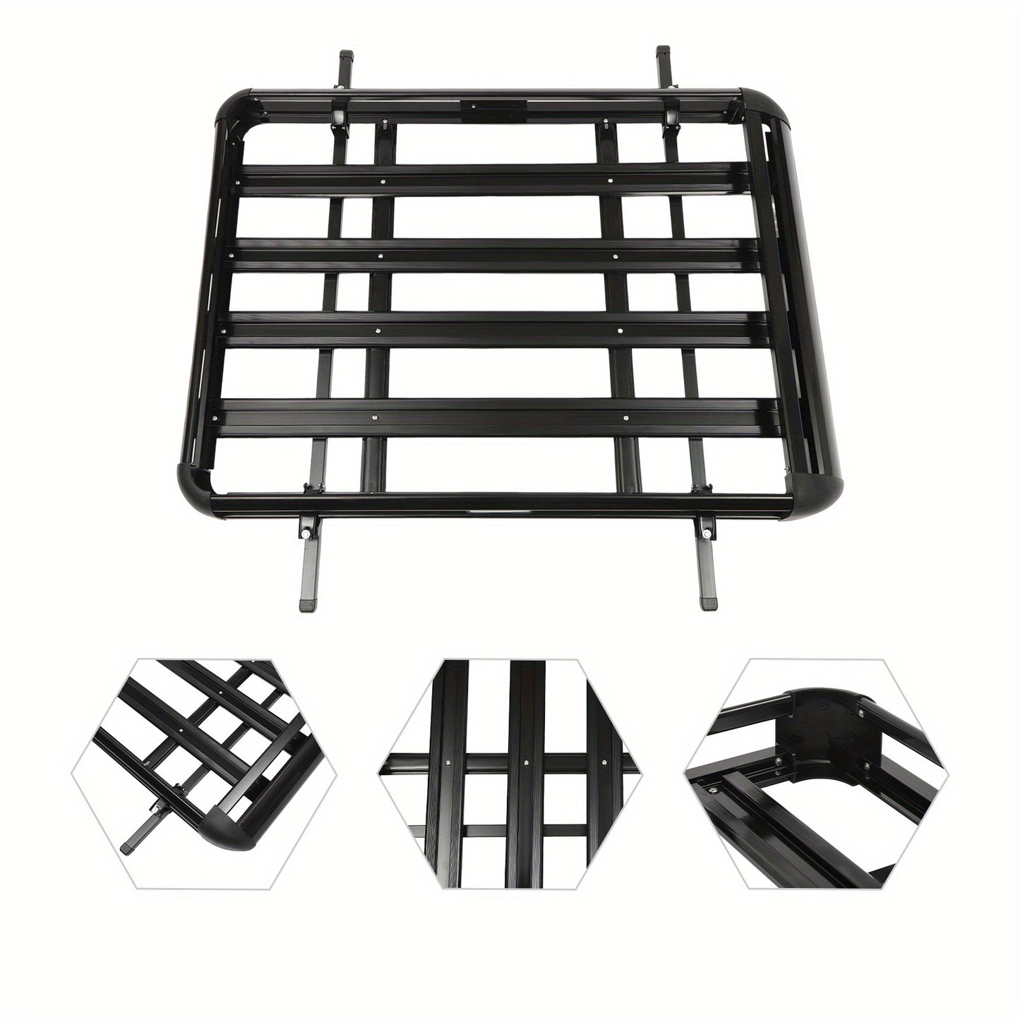 Dakmand SUV – Dakbak – Dakdrager – Bagagekorf – Opbergbak – Zwart – Verstelbaar 100-135 cm – Draagkracht 150 kg