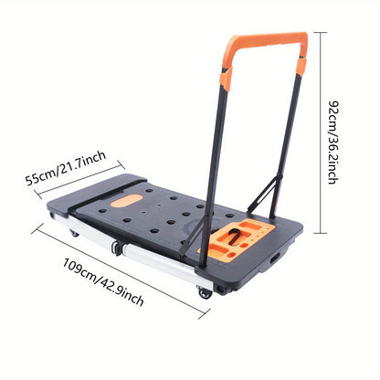 Multifunctionele Werkbank – Zaagbok – Werkplatform – Transportwagen – Steekwagen – Verstelbare hoogte 52-78 cm – Draagkracht tot 250 kg – Zwart