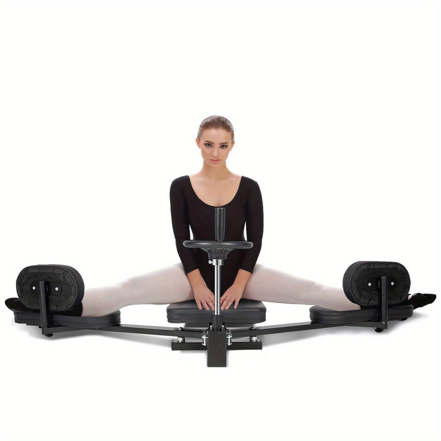 Spreidstandtrainer – Beenstretcher – Splitmachine – Flexibiliteitstrainer – Yoga rekker – Verstelbaar tot 200° – Ergonomisch met anti-slip basis – Zwart