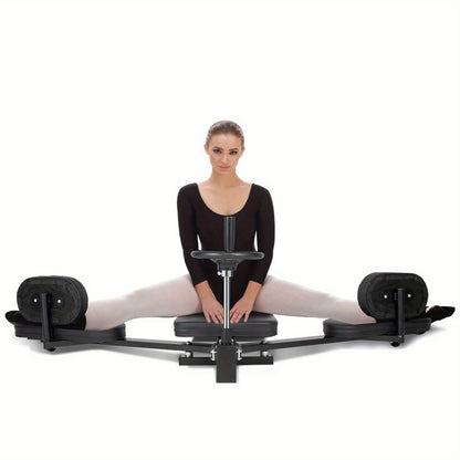 Spreidstandtrainer – Beenstretcher – Splitmachine – Flexibiliteitstrainer – Yoga rekker – Verstelbaar tot 200° – Ergonomisch met anti-slip basis – Zwart