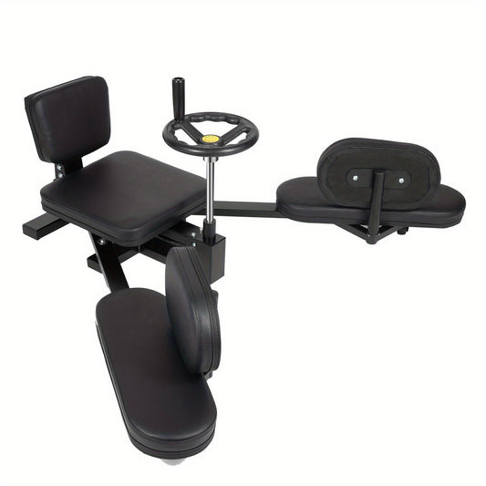 Beentrainingsmachine – Beentrekker – Stretchapparaat – Benenstretcher – Splittrainer – Zwart – Verstelbaar tot 200° – Comfortabele Kussens voor Gewrichtsontlasting