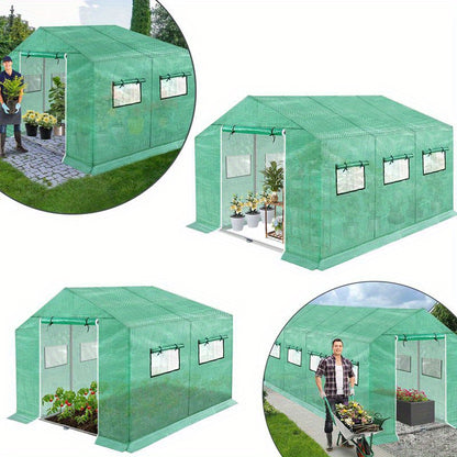 Kweekkas – Tuinkas – Broeikas – Serre – Foliekas – 3x2x2m – Gegalvaniseerd Stalen Frame – Isolerende UV-Beschermende Hoes