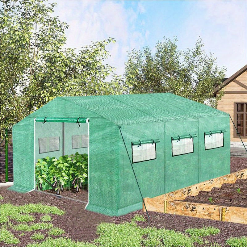 Kweekkas – Tuinkas – Broeikas – Serre – Foliekas – 3x2x2m – Gegalvaniseerd Stalen Frame – Isolerende UV-Beschermende Hoes