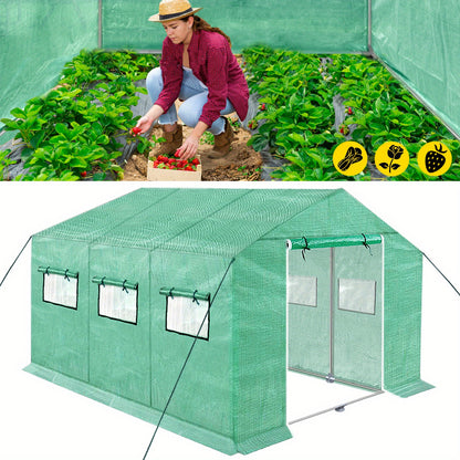Kweekkas – Tuinkas – Broeikas – Serre – Foliekas – 3x2x2m – Gegalvaniseerd Stalen Frame – Isolerende UV-Beschermende Hoes