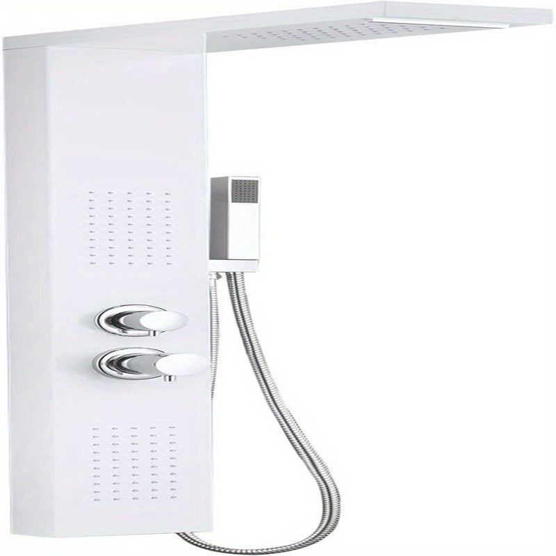 Douchescherm – Douchesysteem – Doucheaccessoires – Douche Set – Regendouche – Massagedouche – Waterval Douche – Handdouche – Aluminium Geborsteld – 4 Instelbare Functies