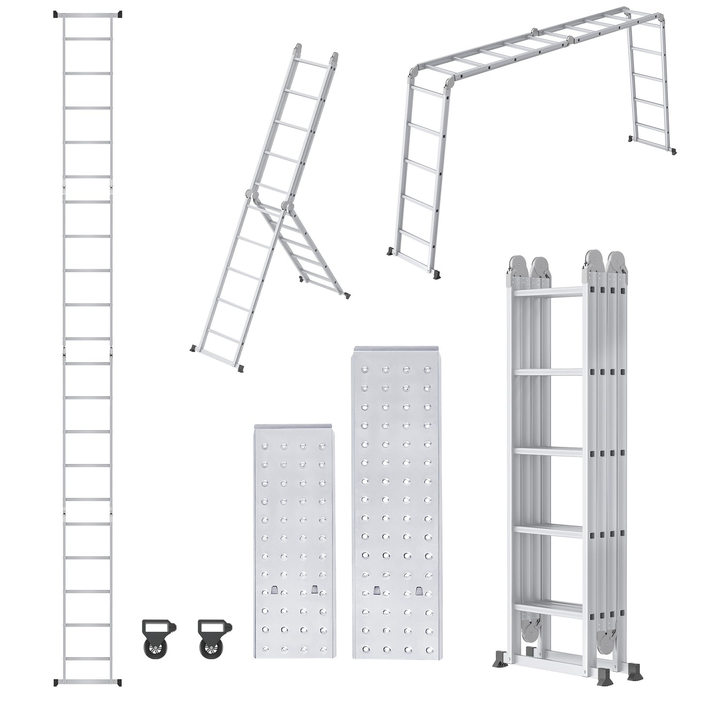 Terras Tegels – Vlondertegels – Balkon Tegels – Tuintegels – Zwembad Tegels – Acaciahouten Vloer – 30x30 cm – Set van 11 Tegels met 6 Latten