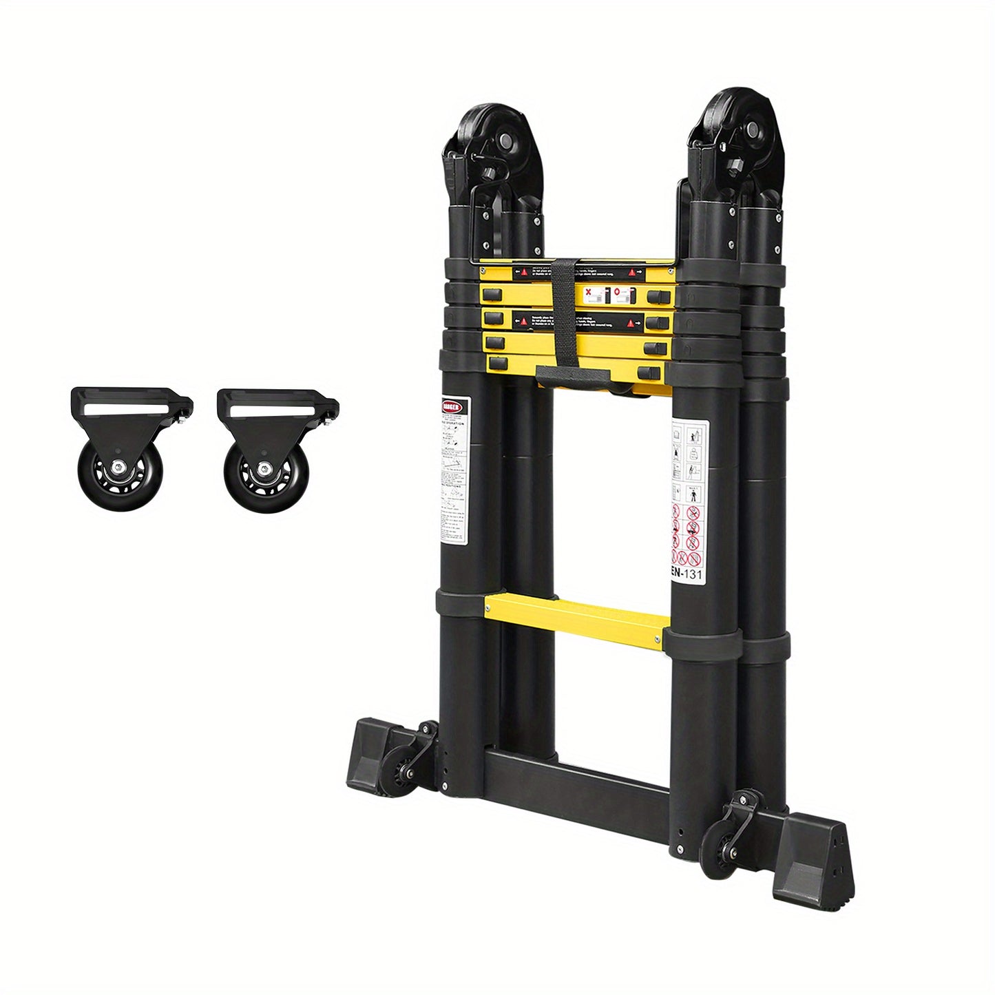Telescopische Ladder – Telescoopladder – Vouwladder – Uitschuifladder – Multifunctionele Ladder – Aluminium – Max. Belastbaarheid 150 kg – Compact & Lichtgewicht