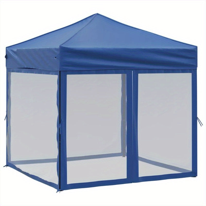 Outdoor Pavilion, Patio Tent, Party Tent, Foldable Party Tent, Side Wall Blue 2X2 Meters