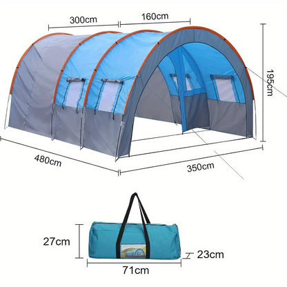Tent – Tunnel Tent – Kampeertent – Familietent – Groepstent – XXL Ruimte – Waterdicht 3000mm