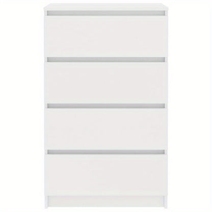 Dressoir – Buffetkast – Opbergkast – Ladekast – Woonkamerkast – Wit – Compact 60x35x98,5 cm – Gemaakt Van Hardhout