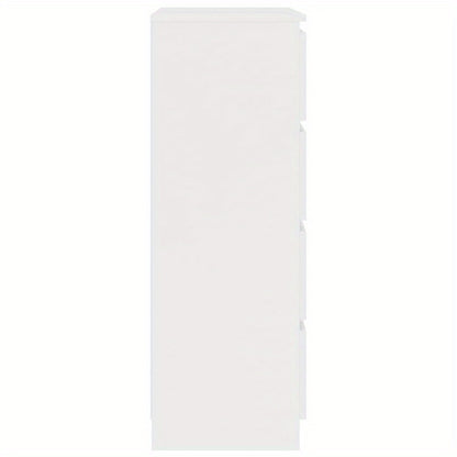 Dressoir – Buffetkast – Opbergkast – Ladekast – Woonkamerkast – Wit – Compact 60x35x98,5 cm – Gemaakt Van Hardhout